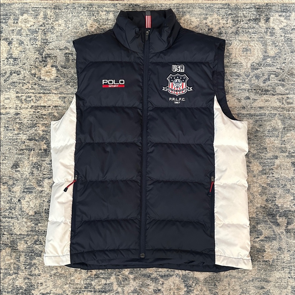 Polo sport by Ralph Lauren Men's Navy and White Vest